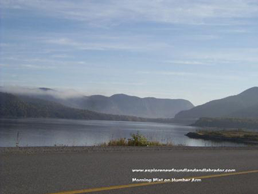 Morning Mist on Humber Arm Near Corner Brook, Newfoundland and Labrador