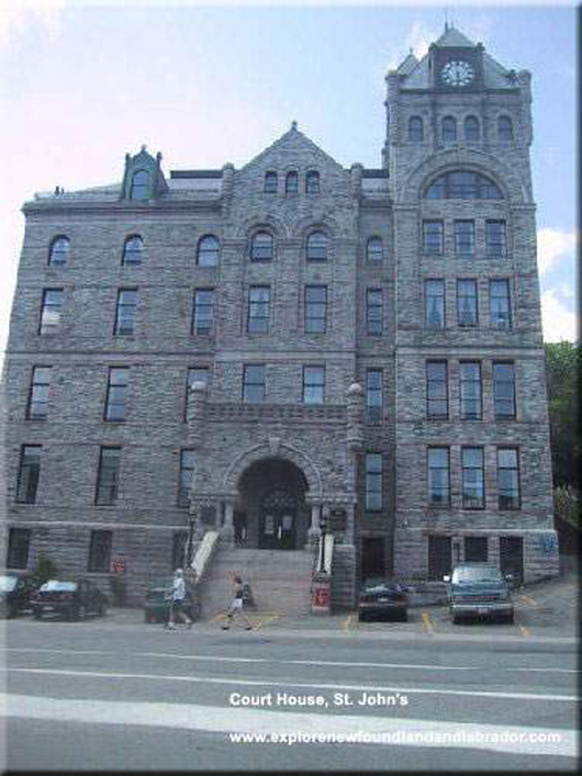 The Court House Building in St. John's, Newfoundland and Labrador
